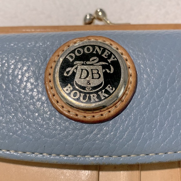 Dooney & Bourke Leather Wallet, Light Blue - Picture 6 of 13